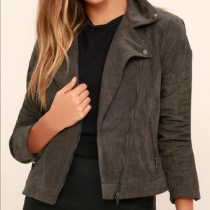 Lulus Suede Moto Jacket